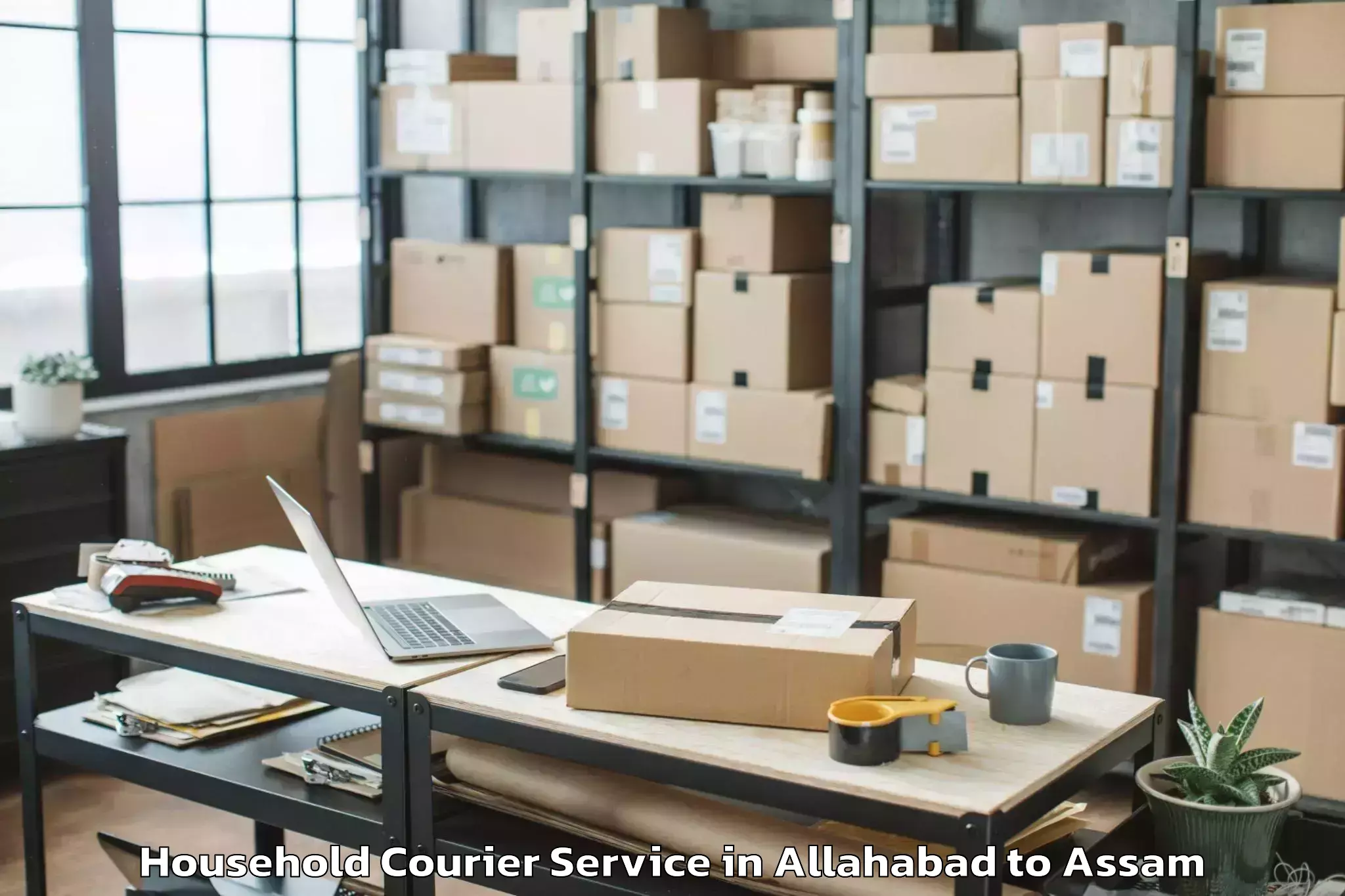 Trusted Allahabad to Teok Household Courier